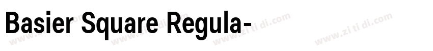 Basier Square Regula字体转换 Basier Square Regula字体转换